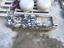 Load image into Gallery viewer, Custom Calacatta Viola Marble Wall Mount Sink Handmade Marble Bathroom Vanity Sink
