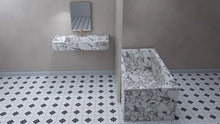 Load image into Gallery viewer, Arabescato marble sink Viola Marble Sink Custom calacatta viola Powder Room Marble Sink Natural stone
